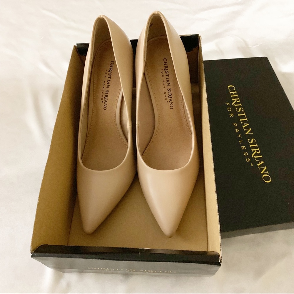LAST1 Christian Siriano Nude Color High Heel Shoes - Picture 7 of 8